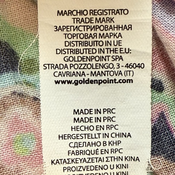 Goldenpoint Blouse Womens Size 8‎ Pink Multicolored Paisley Kimono 3/4 Sleeve - Picture 9 of 11